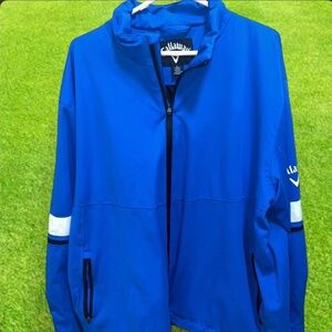 Callaway Royal Blue Golf Windbreaker with White Sleeve Accents
